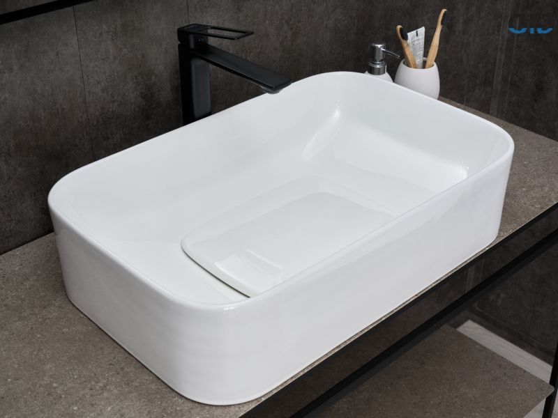 Раковина Gid N9598 51230 накладная белая 61x38x15