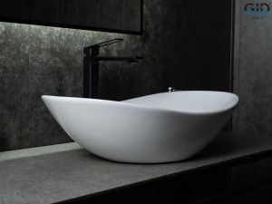 Раковина Gid N9811 51175 накладная белая 61x37x15