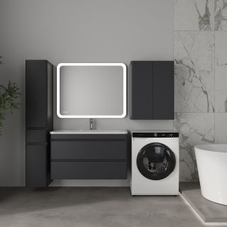 Тумба под раковину Style Line Атлантика Люкс Плюс СС-00002589 100 см графит