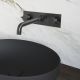 Встраиваемый смеситель для раковины Paini Cox 78PZ207P чёрный матовый