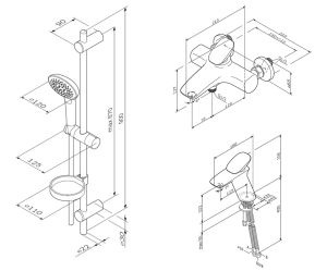 Набор смесителей Am.Pm Spirit V2.0 F40970A00