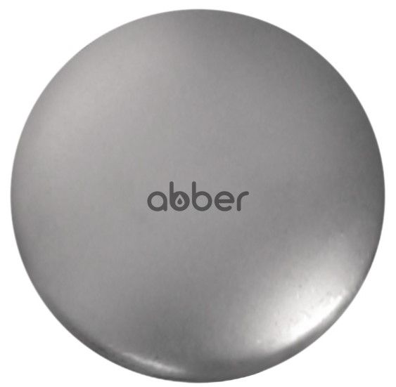Накладка на слив для раковины ABBER AC0014MS серебряный матовый