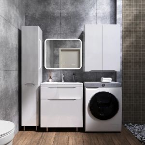 Тумба под раковину Style Line Марелла 70 Люкс Plus СС-00002399 белый глянец