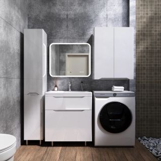 Тумба под раковину Style Line Марелла 70 Люкс Plus СС-00002399 белый глянец Тумба под раковину Style Line Марелла 70 Люкс Plus СС-00002399 белый глянец