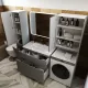 Тумба под раковину Style Line Марелла 90 Люкс Plus СС-00002418 серый матовый