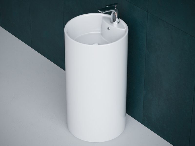 Раковина напольная Laguraty 2090 W 45x85см белый