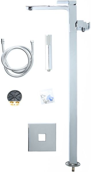 Напольный смеситель для ванны с душем STWORKI Карлстад KAS-05cr