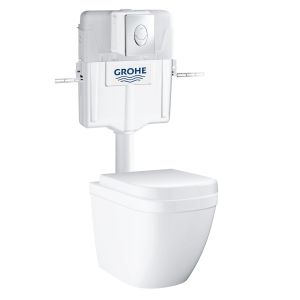 Grohe 3889539339 Напольный приставной унитаз с бачком с крышкой микролифт (39339000/3889500/39330001)