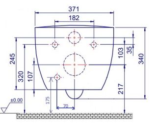 Подвесной унитаз Boheme Bianca 963-SET-2-MW безободковый с функцией биде белый матовый Подвесной унитаз Boheme Bianca 963-SET-2-MW безободковый с функцией биде белый матовый
