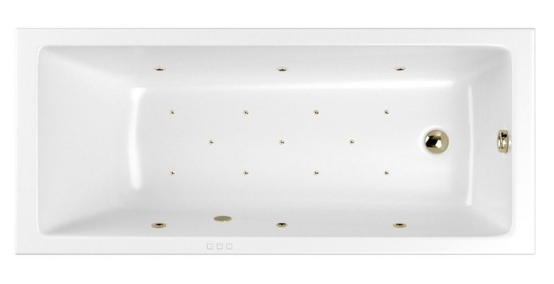 Гидромассажная ванна Whitecross Wave Slim 0111.150070.100.RELAX.BR 150x70см Relax бронза