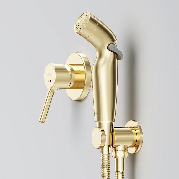 Гигиенический душ со смесителем AM.PM X-Joy F40H85B99 золото