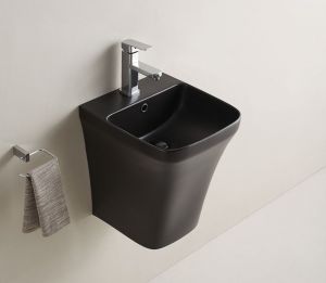 Раковина Gid Nb102bm 62209 подвесная черная матовая 36.5x40x45.5