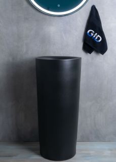 Раковина Gid Nb130bg 81110 накладная черная графит 40x40x85 Раковина Gid Nb130bg 81110 накладная черная графит 40x40x85