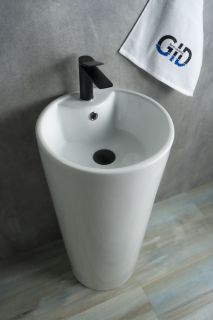 Раковина Gid Nb131 81112 накладная белая 40x40x84 Раковина Gid Nb131 81112 накладная белая 40x40x84