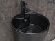 Раковина Gid Nb131bm 81120 накладная черная матовая 40x40x84