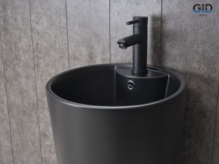 Раковина Gid Nb131bm 81120 накладная черная матовая 40x40x84 Раковина Gid Nb131bm 81120 накладная черная матовая 40x40x84
