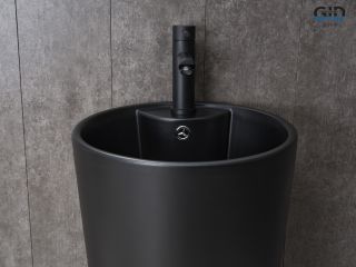 Раковина Gid Nb131bm 81120 накладная черная матовая 40x40x84 Раковина Gid Nb131bm 81120 накладная черная матовая 40x40x84