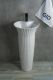 Раковина Gid Nb132 81113 накладная белая 41x41x84