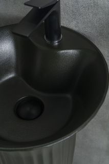 Раковина Gid Nb132bg 81114 накладная под черная  графит 41x41x84 Раковина Gid Nb132bg 81114 накладная под черная  графит 41x41x84