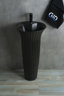 Раковина Gid Nb132bg 81114 накладная под черная  графит 41x41x84 Раковина Gid Nb132bg 81114 накладная под черная  графит 41x41x84