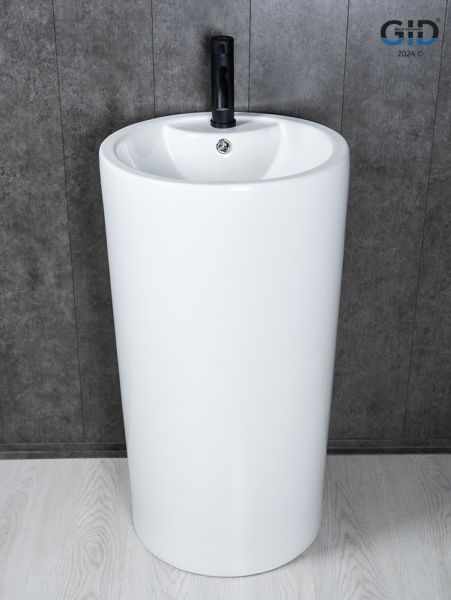 Раковина Gid Nb135 81102 накладная белая 46x46x86