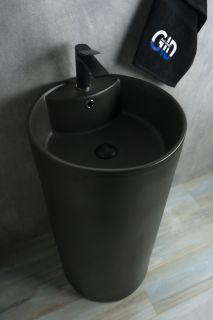 Раковина Gid Nb135bg 81109 накладная черная графит 45x45x85 Раковина Gid Nb135bg 81109 накладная черная графит 45x45x85