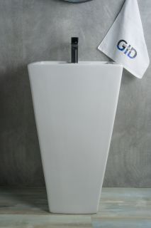 Раковина Gid Nb145 81103 накладная белая 46.5x46.5x81 Раковина Gid Nb145 81103 накладная белая 46.5x46.5x81