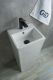Раковина Gid Nb147 81104 накладная белая 34x33x85