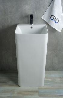Раковина Gid Nb148 81117 накладная белая 42x41x86 Раковина Gid Nb148 81117 накладная белая 42x41x86