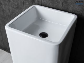 Раковина Gid Nb149 81119 накладная белая 41x41x85 Раковина Gid Nb149 81119 накладная белая 41x41x85