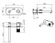 Встраиваемый смеситель для раковины Boheme Stick 125-CRCR.2 хром