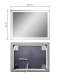 Зеркало с подсветкой DQ Франкфурт (Frankfurt) Лайт DQMFRA8060LT 60x80 см