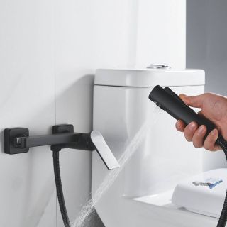 Гигиенический душ со смесителем Shevanik S4105H-1 чёрный Гигиенический душ со смесителем Shevanik S4105H-1 чёрный