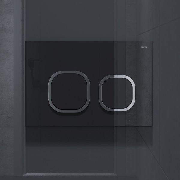 Клавиша смыва IDDIS Uniglass 001 UNG01BCi77 чёрный