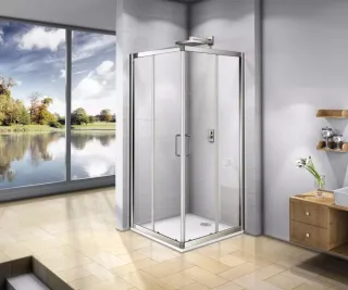 Душевое ограждение Good Door Neo CR-100-C-CH 100*100 профиль хром, стекло прозрачное