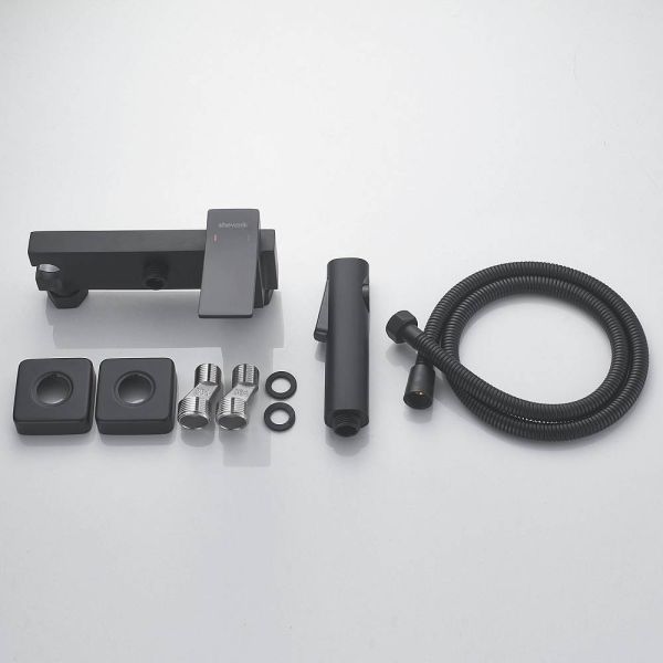 Гигиенический душ со смесителем Shevanik S4005H-1 чёрный