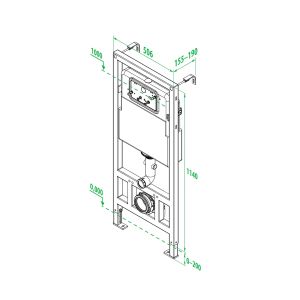 Инсталляция IDDIS Neofix для подвесного унитаза NEO0000I32