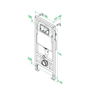 Инсталляция IDDIS Neofix для подвесного унитаза NEO0000I32 Инсталляция IDDIS Neofix для подвесного унитаза NEO0000I32