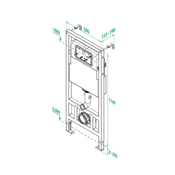Инсталляция IDDIS Neofix для подвесного унитаза NEO0000I32