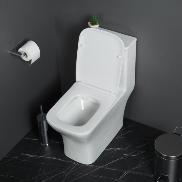 Унитаз BelBagno NEON BB8617CPR-MN/SC с сиденьем Микролифт Унитаз BelBagno NEON BB8617CPR-MN/SC с сиденьем Микролифт