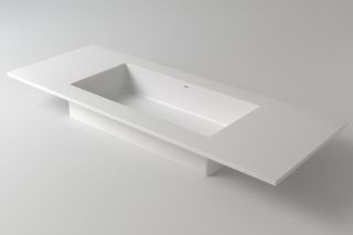 Столешница с раковиной Holbi Neptune 120см белый матовый 1.05.009.11.1 Столешница с раковиной Holbi Neptune 120см белый матовый 1.05.009.11.1