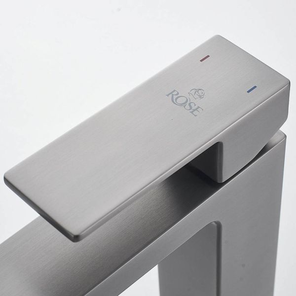 Смеситель для раковины Rose R1801T-1 оружейная сталь