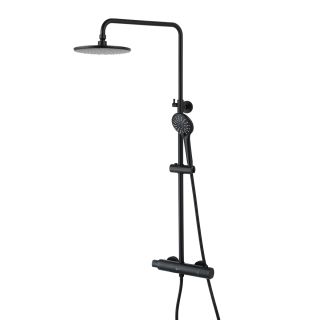 Душевая стойка Lemark Bronx LM3770BL с термостатом чёрный Душевая стойка Lemark Bronx LM3770BL с термостатом чёрный