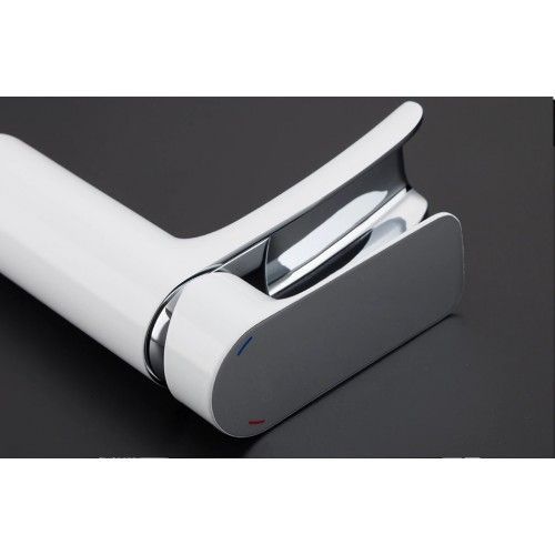 Смеситель для раковины Gappo G1048-8 белый/хром