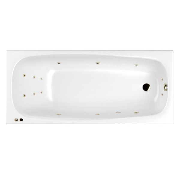 Гидромассажная ванна WHITECROSS Layla Slim 0122.180080.100.SMART.BR 180x80 см Smart бронза