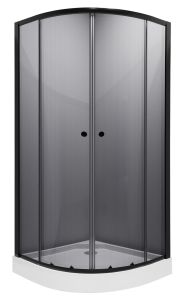 Душевой уголок Niagara NG-007-14T с поддоном 90x90см чёрный/тонированное