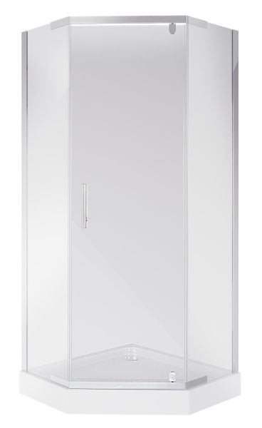 Душевой уголок Niagara NG-010-14D с поддоном 100x100см хром/прозрачное