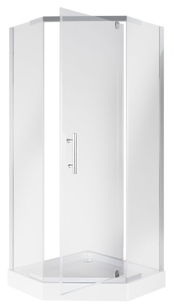 Душевой уголок Niagara NG-010-14D с поддоном 100x100см хром/прозрачное