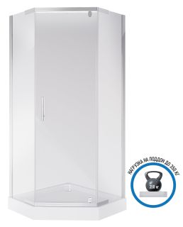 Душевой уголок Niagara NG-009-14D с поддоном 90x90см хром/прозрачное