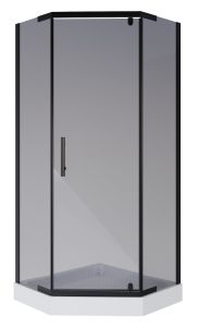 Душевой уголок Niagara NG-010-14DT с поддоном 100x100см чёрный/тонированное